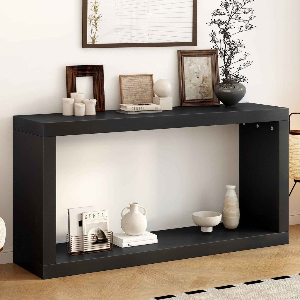 Modern Minimalist Entrance Table, Square Shaped Fashion Design, Easy