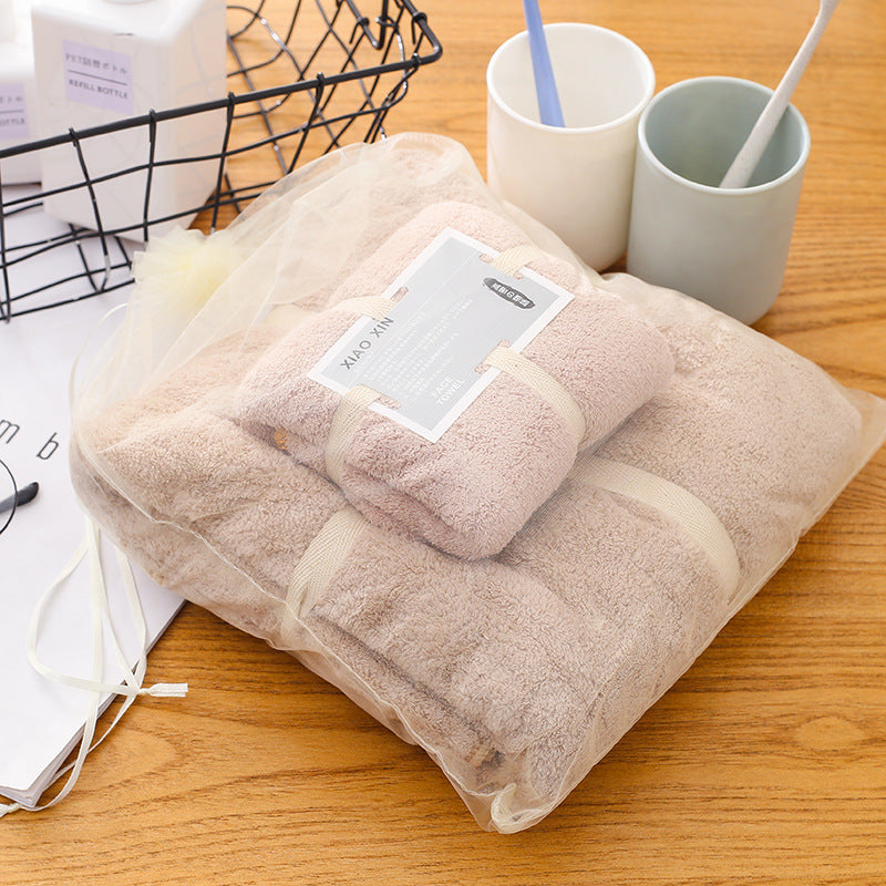 Absorbent Bath Towel Set For Mother And Child