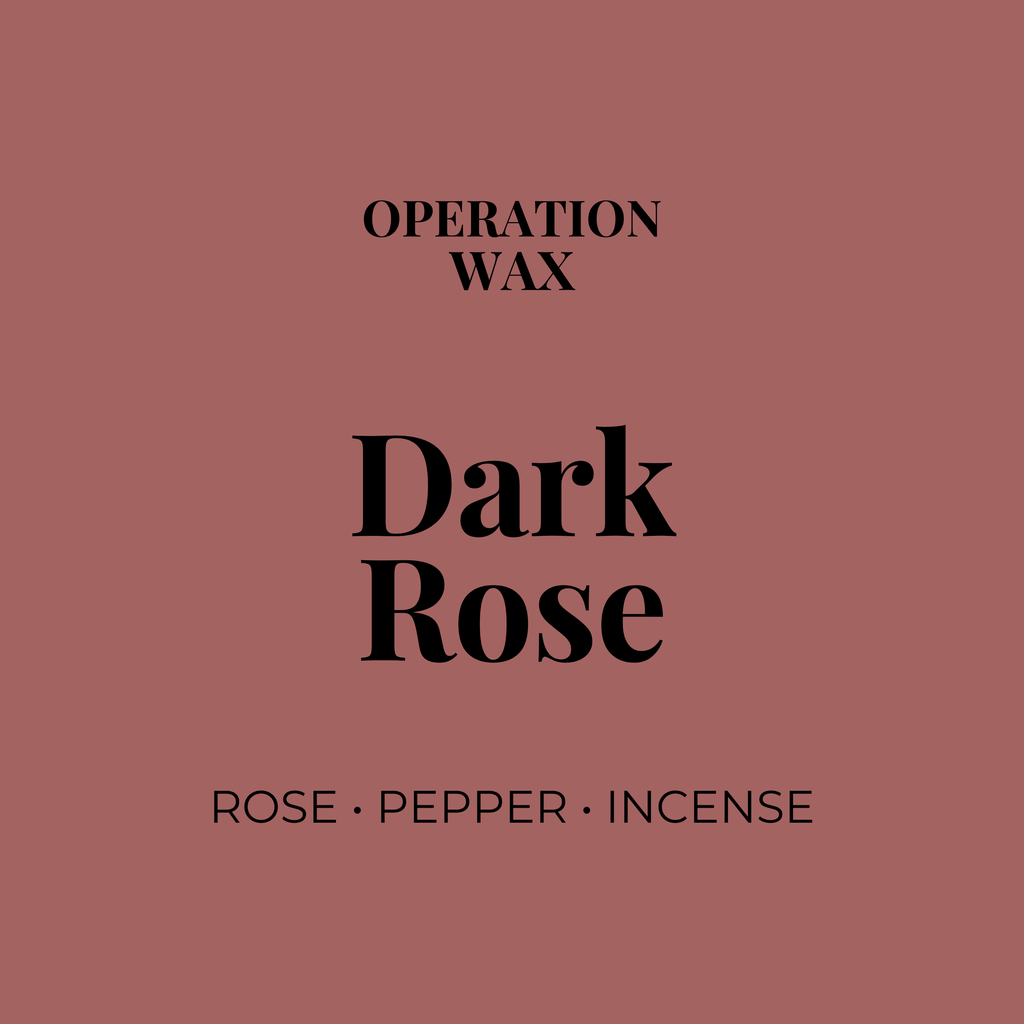 Dark Rose Scented Candle