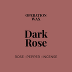 Dark Rose Scented Candle