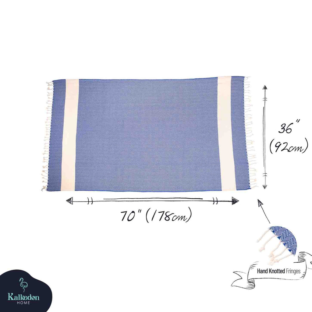 Herringbone 100% Turkish Cotton Beach & Bath Towel