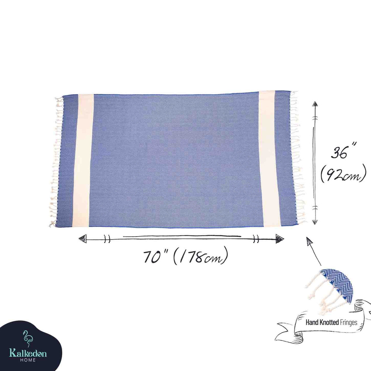 Herringbone 100% Turkish Cotton Beach & Bath Towel