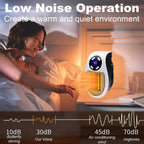 Remote Wall Outlet Electric Small Space Heater, Adjustable Thermostat, Timer and LED Display
