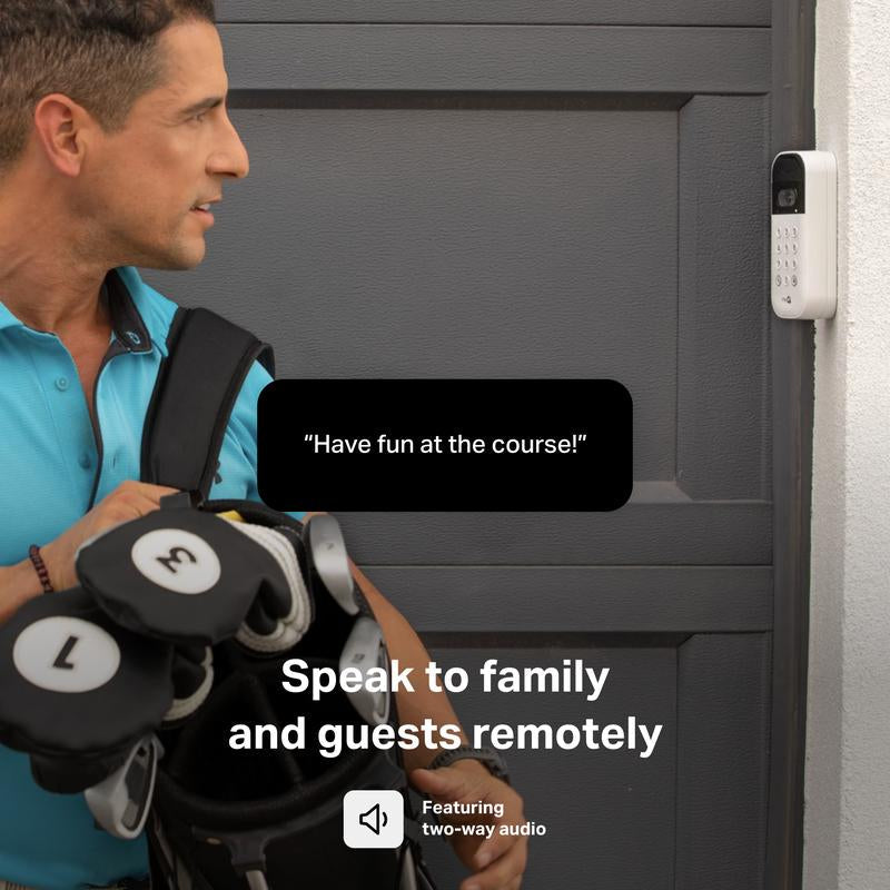 Myq Smart Garage Door Video Keypad with Wide-Angle Camera, Customizable PIN Codes, and Easy Access to Garage via Myq App, Compatible with Liftmaster, Chamberlain, and Craftsman Openers. See & Control Your Garage from Anywhere.