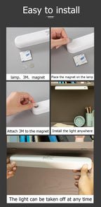 Desk Lamp USB Lamp USB LED Light Computer Table Lamp Magnetic Office Study Reading Light Rechargeable For Bedroom Decorative Table Lamp Cute Study Lamps for Bedroom Décor