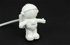 Desk Lamps Lights New Fashion Novelty Romantic Baby Led Bulbs Usb Port Dc Resin Knob Switch Wedge Night Plug Astronauts Decorative Table Lamp Cute Study Lamps for Bedroom Décor