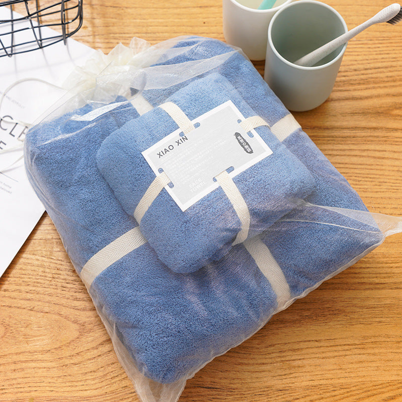 Absorbent Bath Towel Set For Mother And Child
