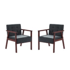Wood Frame Accent Armchair