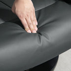 Faux Leather Swivel Massage Recliner with Ottoman, Remote, Side Pocket for Relaxation | Living Room Essentials