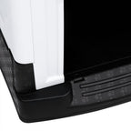 Dog House Grey, White, Black Polypropylene Small Durable
