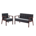 Wood Frame Accent Armchair