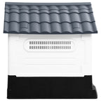 Dog House Grey, White, Black Polypropylene Small Durable