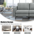 Convertible Sofa Couch with Magazine Pockets 3-Seat with 2 USB Port