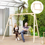 770lbs Porch Swing Frame, Heavy Duty A-Frame Hanging Chair Stand Only with Reinforced Bars for Porch, Garden, Backyard