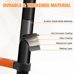 Telescopic Roof Ladder, Heavy-Duty Stainless Steel with Anti-Slip Feet, 330 LBS Load Capacity, Suitable for RV, Roof & Multi-Scene Use