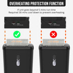 10-Sheet Strip Cut Paper Shredder, P-2 Security Level with 3.17-Gallon Basket, CD & Credit Card Shredder - Durable & Fast - Jam Proof System -ETL Certified Home Office Shredders(FBAShipping)