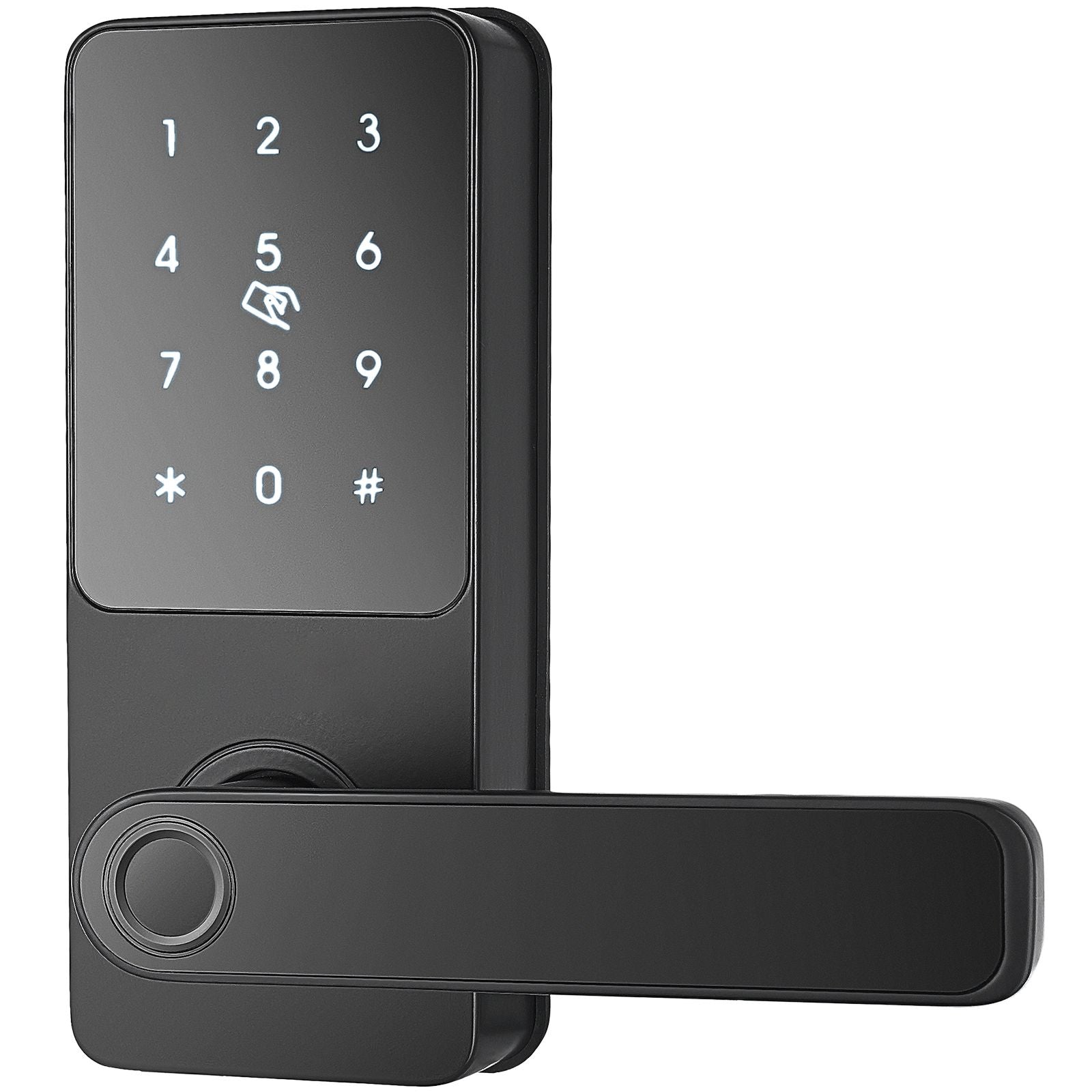 Smart Lock, 5-in-1 Smart Door Knob, Fingerprint Deadbolt with App Control, Bluetooth Smart Lock, Keyless Entry Door Lock with Handle, Biometric Door Lock, Keypad Digital Door Lock for Front Door