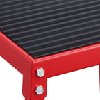 Plyometric Jump Box, 12 Inch Plyo Box, Steel Plyometric Platform and Jumping Agility Box, Anti-Slip Fitness Exercise Step Up Box for Home Gym Training, Conditioning Strength Training, Red