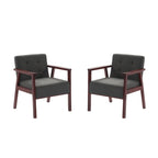 Wood Frame Accent Armchair