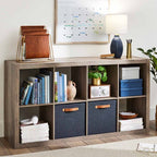 8 Cube Storage Organizer, Rustic Gray