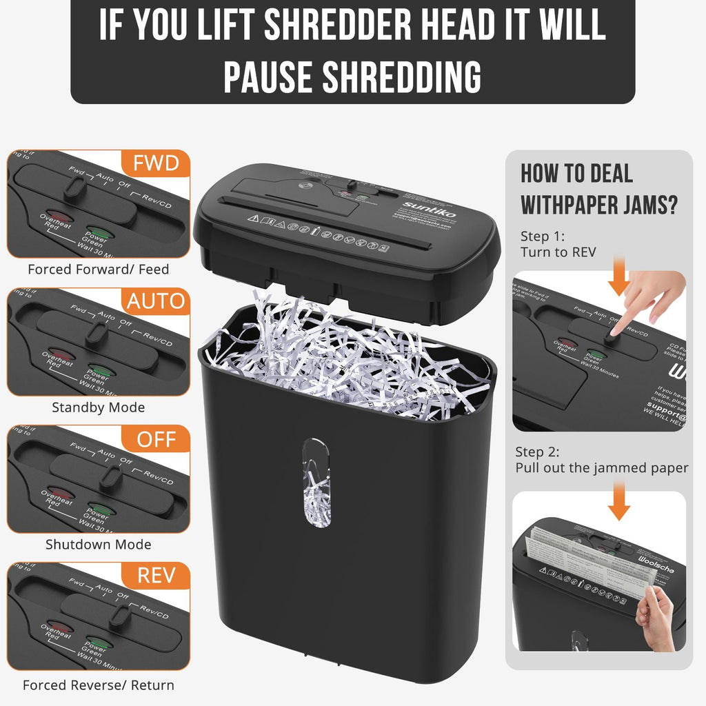 10-Sheet Strip Cut Paper Shredder, P-2 Security Level with 3.17-Gallon Basket, CD & Credit Card Shredder - Durable & Fast - Jam Proof System -ETL Certified Home Office Shredders(FBAShipping)