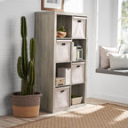 8 Cube Storage Organizer, Rustic Gray