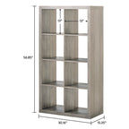 8 Cube Storage Organizer, Rustic Gray