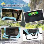 Pet Stroller - 2-in-1 Large Dog Bike Trailer & Stroller Combo with Safety Hitch Quick-release Wheels Foot Support Pet Bicycle Cart