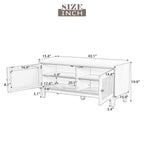 Boho Rattan Entryway Bench with Storage, Cushioned Shoe Bench with Double