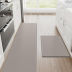 Kitchen Mats, 2PCS Kitchen Rugs, Cushioned anti Fatigue Kitchen Mats for Floor, Non-Slip Standing Desk Mat, Waterproof Kitchen Rug Set for Kitchen,20" X 32"+20" X 94.5"-Full 1Inch Thick,Black