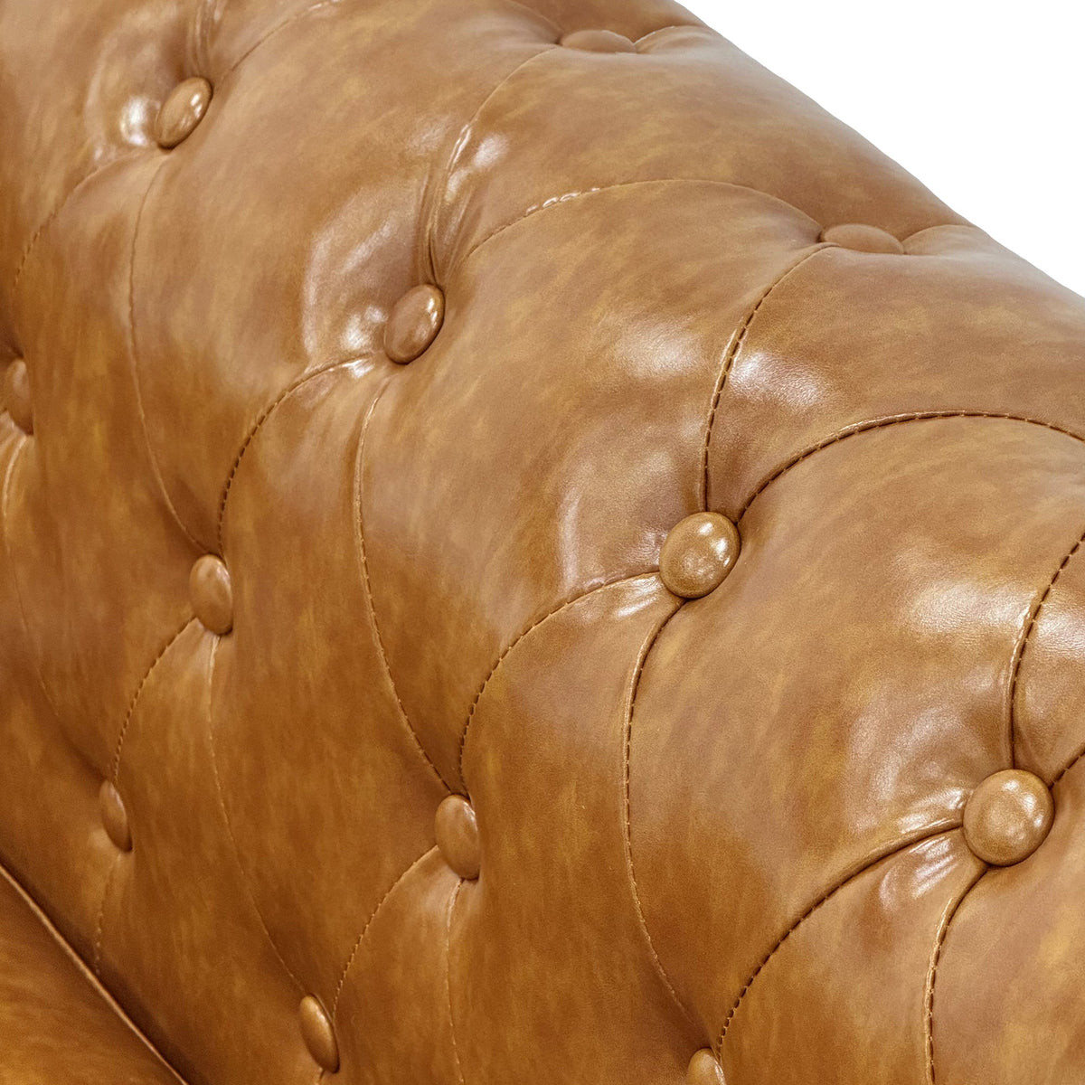 2PC Elegant PU Leather Sofa Set