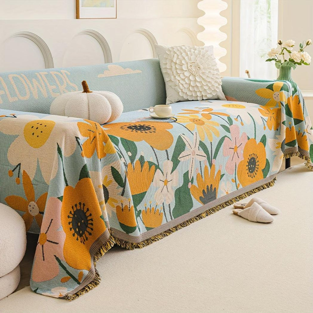 Boho Chic Double-sided Chenille Sofa Cover 6 Gorgeous styles For all Seasons