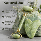 BAIMEI Icyme Gua Sha & Jade Roller Facial Tool Set for Puffiness and Redness Reducing