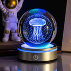 3D Space, Whale, Christmas & MORE, LED Crystal Ball Lamp NightLight