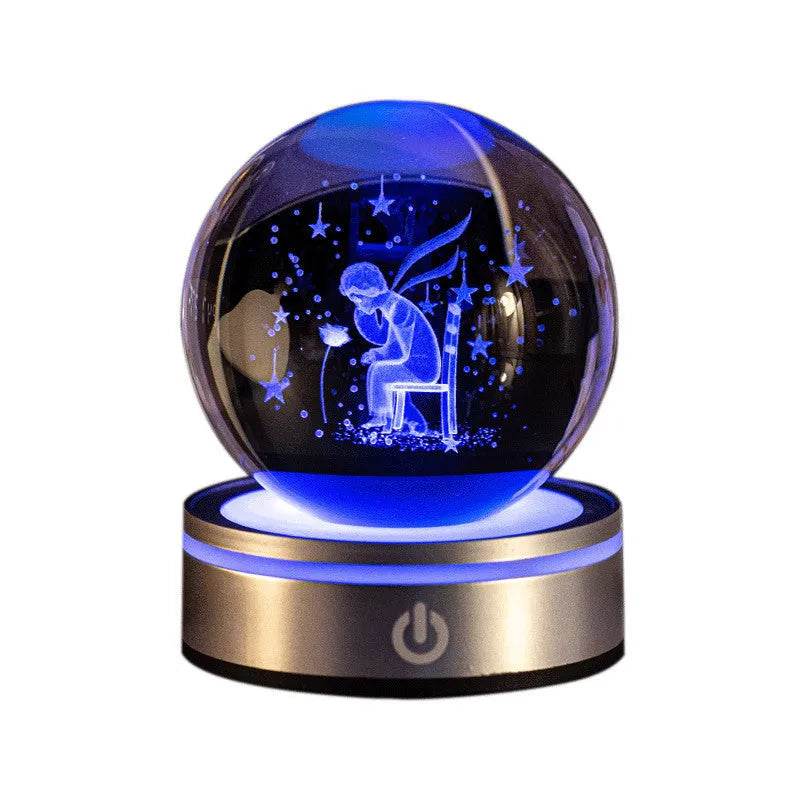 3D Space, Whale, Christmas & MORE, LED Crystal Ball Lamp NightLight