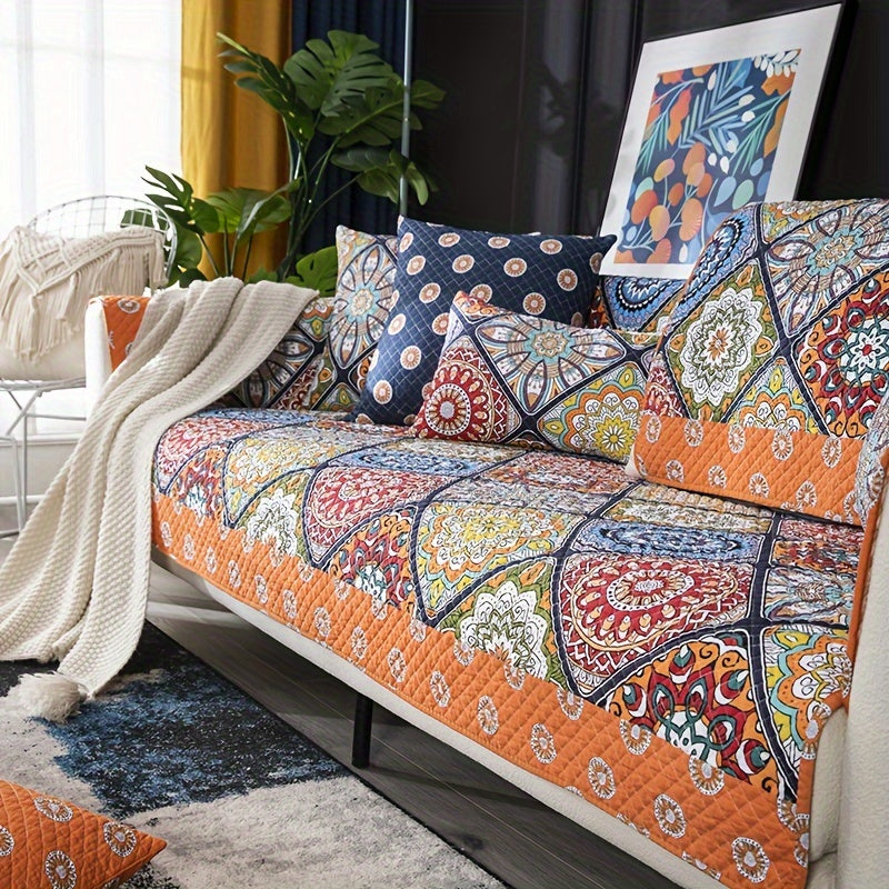 Colorful Boho Sofa Cover Pet Protector