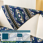 Boho Winter Couch Cover - Chic Snow Chenille Pet Protector