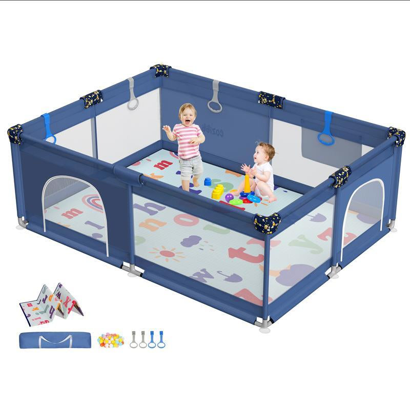 Cozibb BP01 Baby Playpen with Mat, 71" × 59" Extra Large Playpen for Babies and Toddler, Baby Fence Play & Sleep Area for Indoor & Outdoor