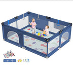 Cozibb BP01 Baby Playpen with Mat, 71" × 59" Extra Large Playpen for Babies and Toddler, Baby Fence Play & Sleep Area for Indoor & Outdoor