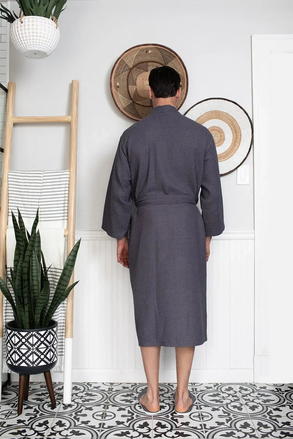 Waffle Bathrobe for Men