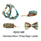 Autumn Blue Plaid Set