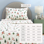 Turkish Cotton Christmas Flannel Sheet - Whittaker Collection