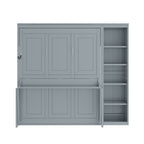 Sturdy Murphy Bed With Desk And Bookshelf