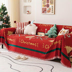 Protective Christmas Chenille Couch Cover, 2 Styles