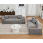 2 Pc Boucle Cloud Sofa Set, Affordable & Modern