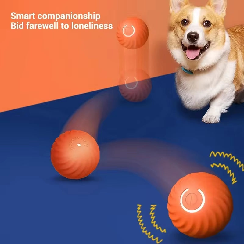 Smart Dog Interactive Toy Ball Automatic Moving Bouncing Rolling Ball USB
