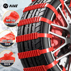 AIVC Anti-Skid Snow Chains for Car Motorcycles Winter and Bad Terrain Wheels Anti-Slip Emergency Universal Lockout Artifact