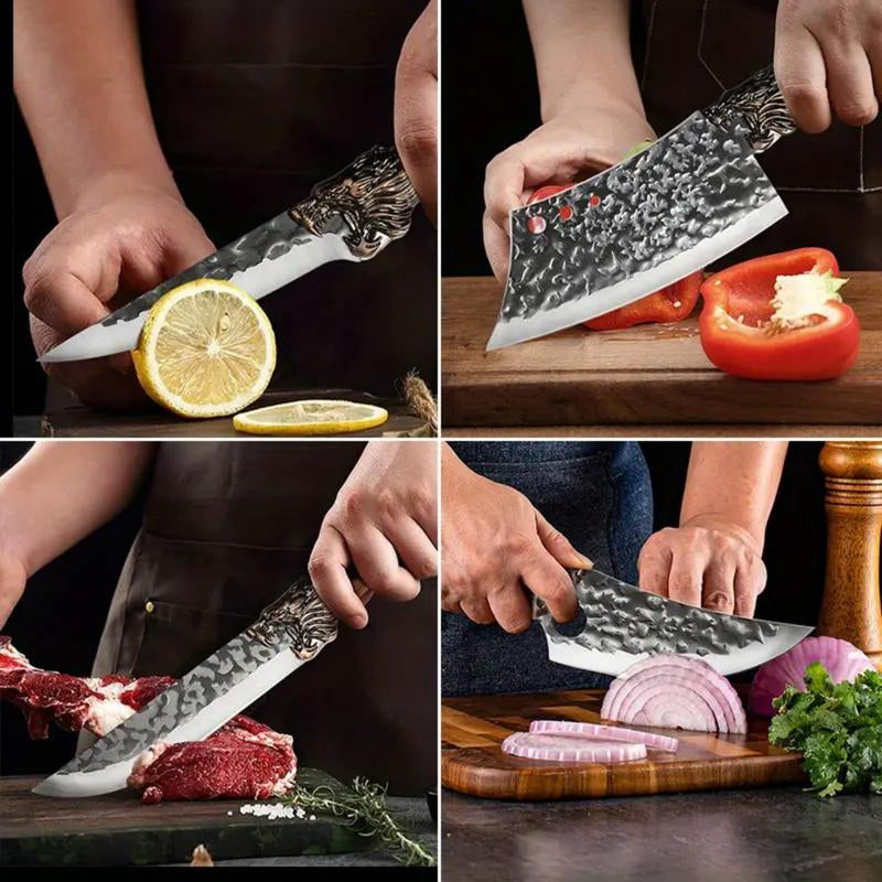 7-Piece Forged Professional Stainless Steel Kitchen Knife Set