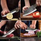 7-Piece Forged Professional Stainless Steel Kitchen Knife Set