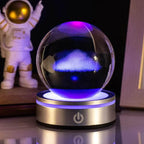 3D Space, Whale, Christmas & MORE, LED Crystal Ball Lamp NightLight
